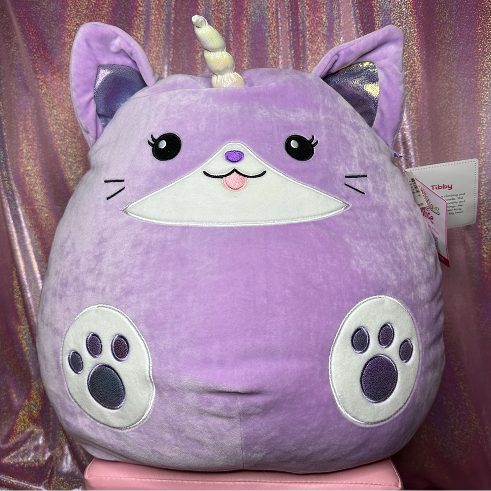 Tibby the Caticorn Squishmallows Plush Stuffed Animal - Justice Exclusive 2018